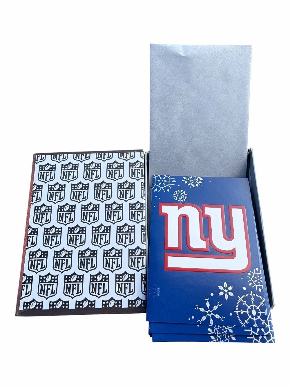 N.Y. Giants Christmas Holiday Cards Partial Box Snowflake 81590144 Take Time Out